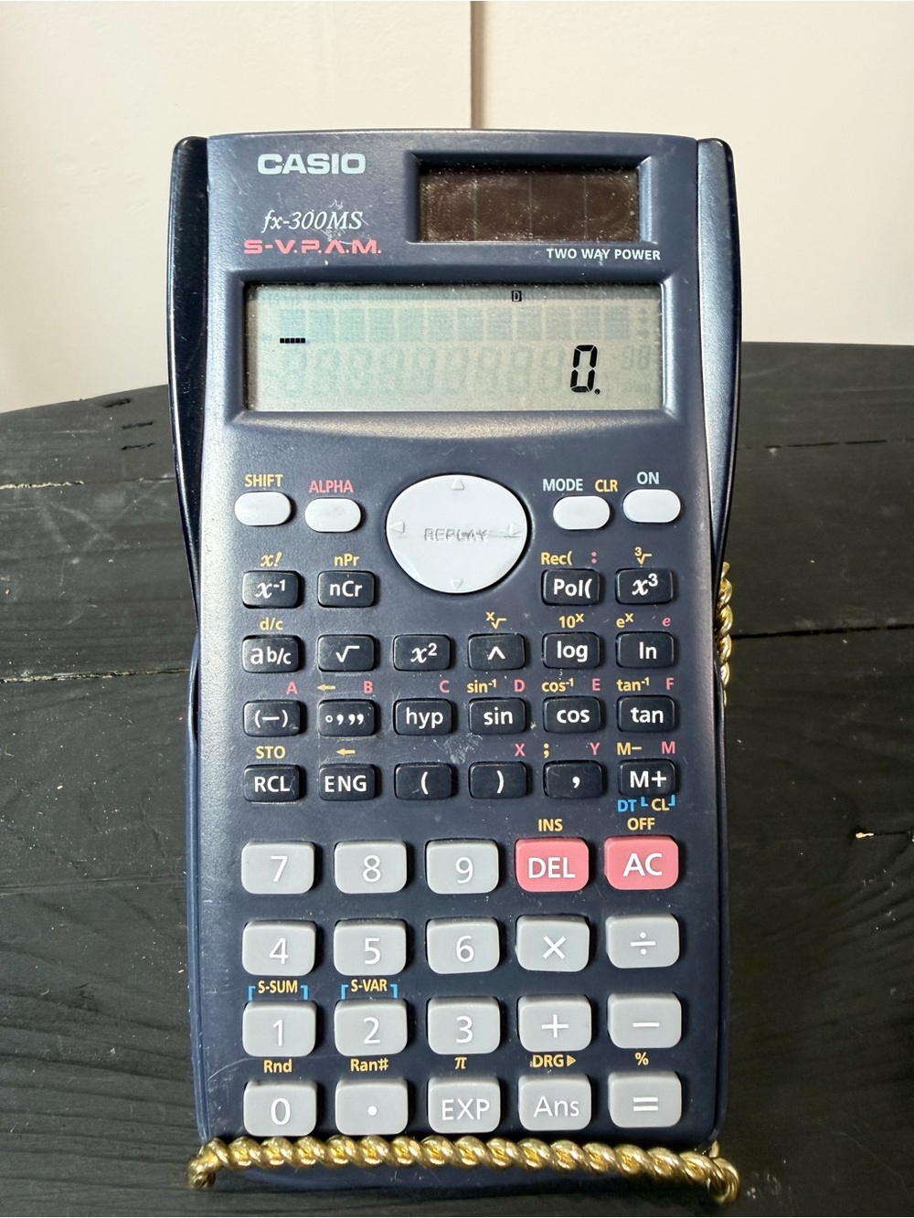 Casio FX-300MS Scientific Calculator S-V.P.A.M. Two Way Power
